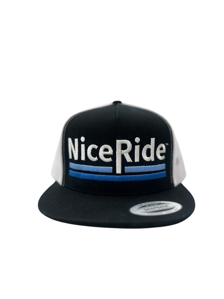 Low Tide Trucker Hat featuring NICERIDE logo in front, a stylish hat for fashion and outdoor activities.
