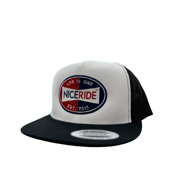 NICERIDE "Champion" Hat featuring premium embroidery and a classic snapback style.