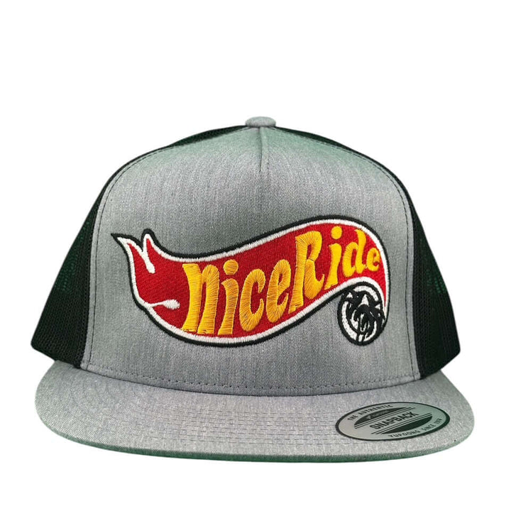 NICERIDE Matchbox 6006 unisex trucker hat with bold logo, classic snapback baseball cap design.