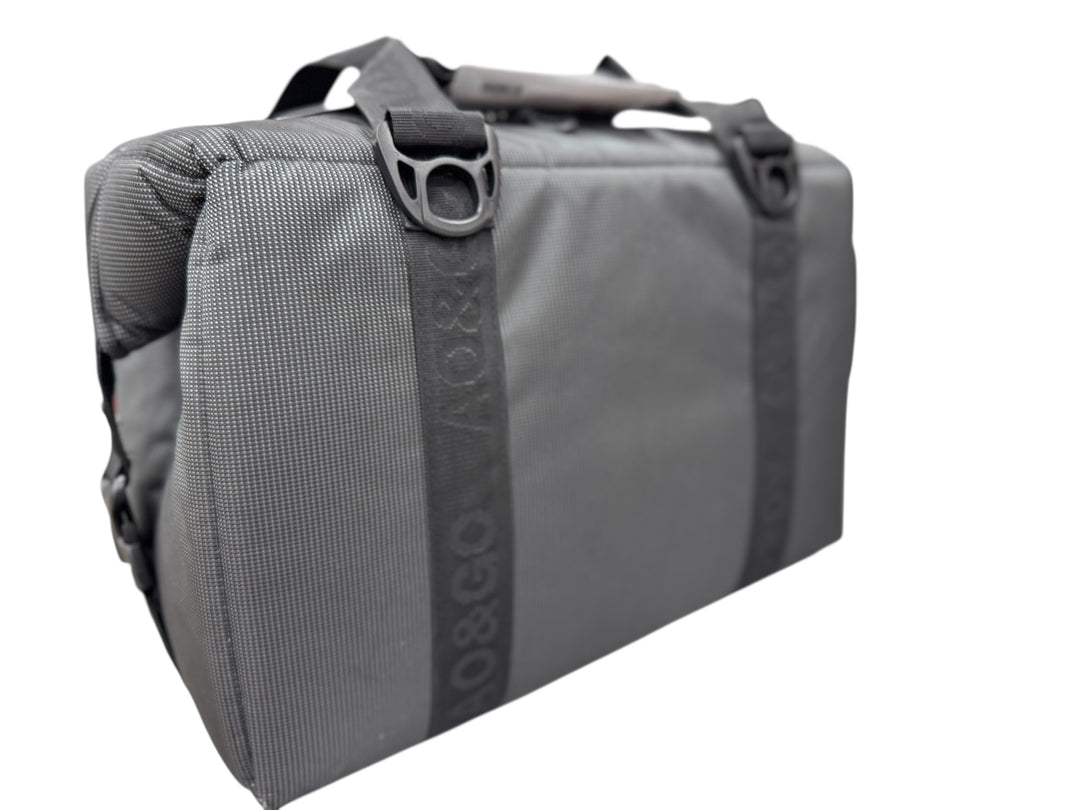 NICERIDE Big Sky Cooler showing durable ballistic fabric and embroidered logo, perfect for holding 36 cans.
