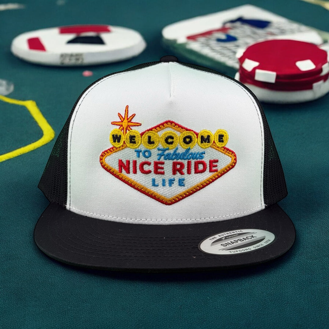 NICERIDE unisex adjustable trucker hat with &