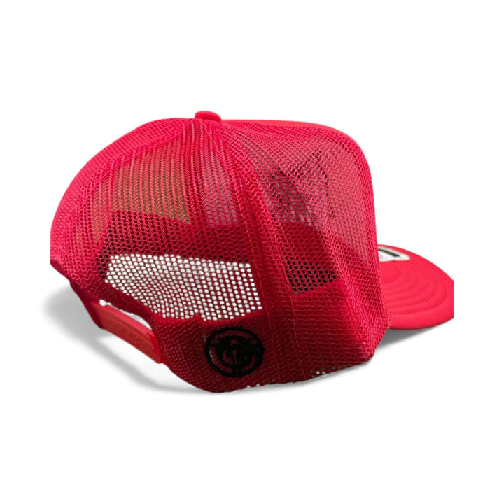 My Hero Otto Foam Unisex Adjustable Trucker Hat featuring a mesh back design and bold logo.