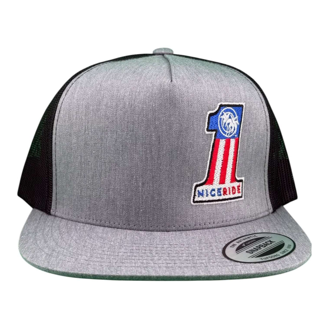 Not So Evil 6006 unisex adjustable trucker hat featuring embroidered design and flat bill, ideal for stylish everyday wear.