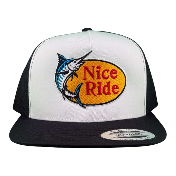 NICERIDE “Top Water” Hat featuring embroidered fish logo on front, perfect for anglers and outdoor enthusiasts.