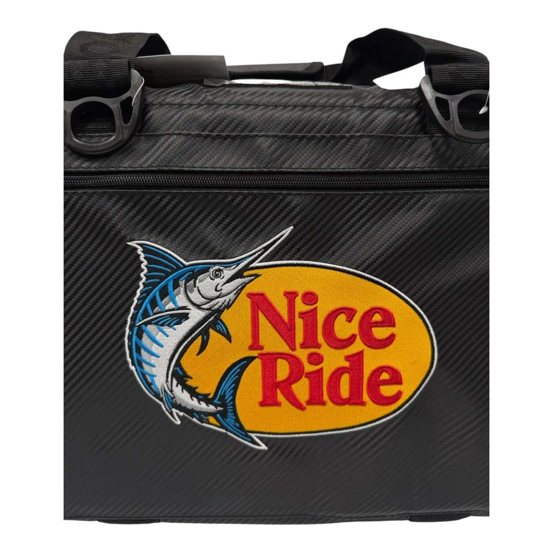 NICERIDE Top Water Cooler with Fish Logo on Carbon Fabric for Outdoor Adventures
