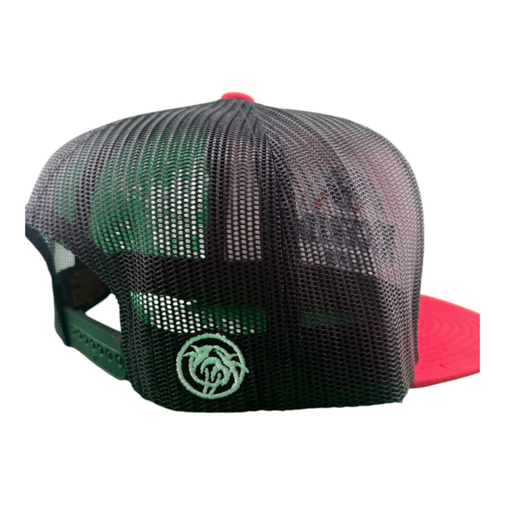 Back view of the NICERIDE "Nice Ice" 6006 Classic Snapback Trucker Hat showcasing mesh design and logo.