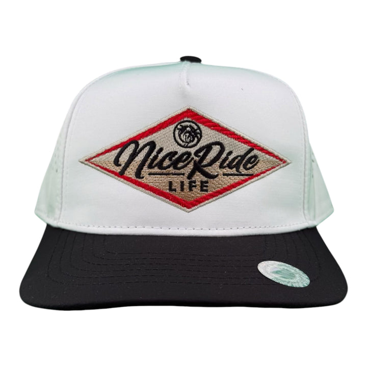 NICERIDE “South Point” 5-Panel Performance Trucker Cap – Waterproof A-Frame Fishing Hat with Laser-Cut Mesh Back