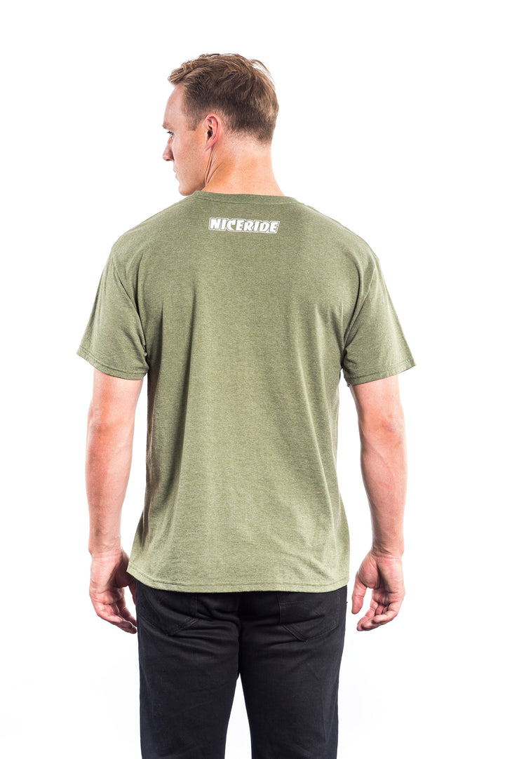 Back view of a man wearing a Four Corners Hanes Men&