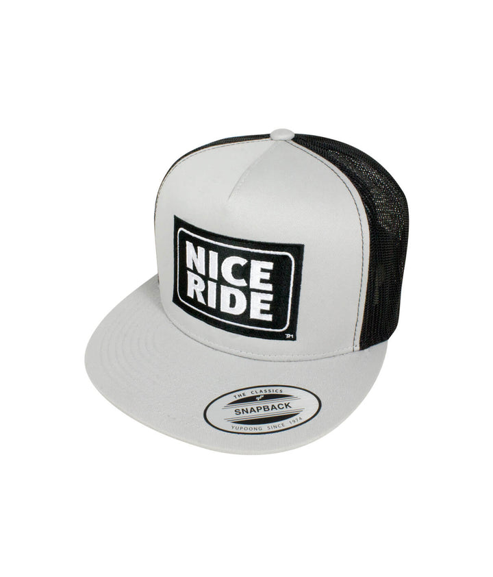 6006 Classic Snapback Trucker Hat featuring NICERIDE design, perfect hat for style and comfort.