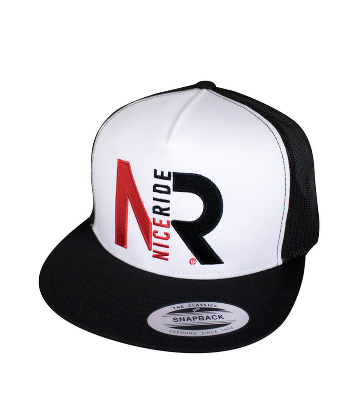 Up Down Trucker Hat by NICERIDE featuring a classic snapback design with embroidered logo.