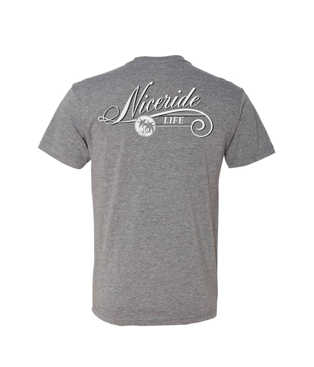 Back view of The Life gray Next Level men&