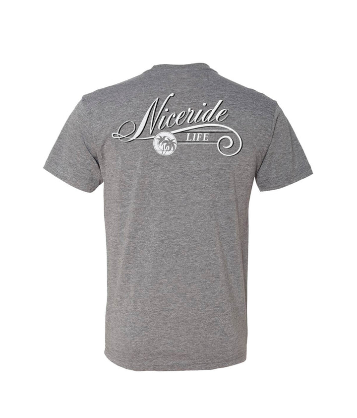 Back view of The Life gray Next Level men&