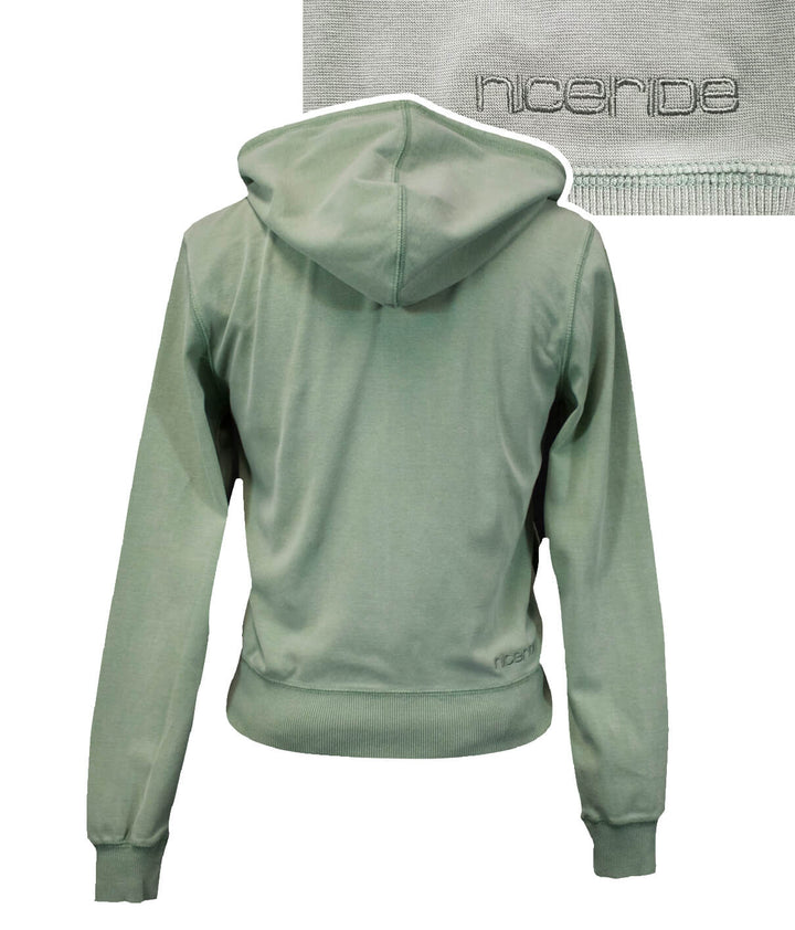 Back view of a green women&