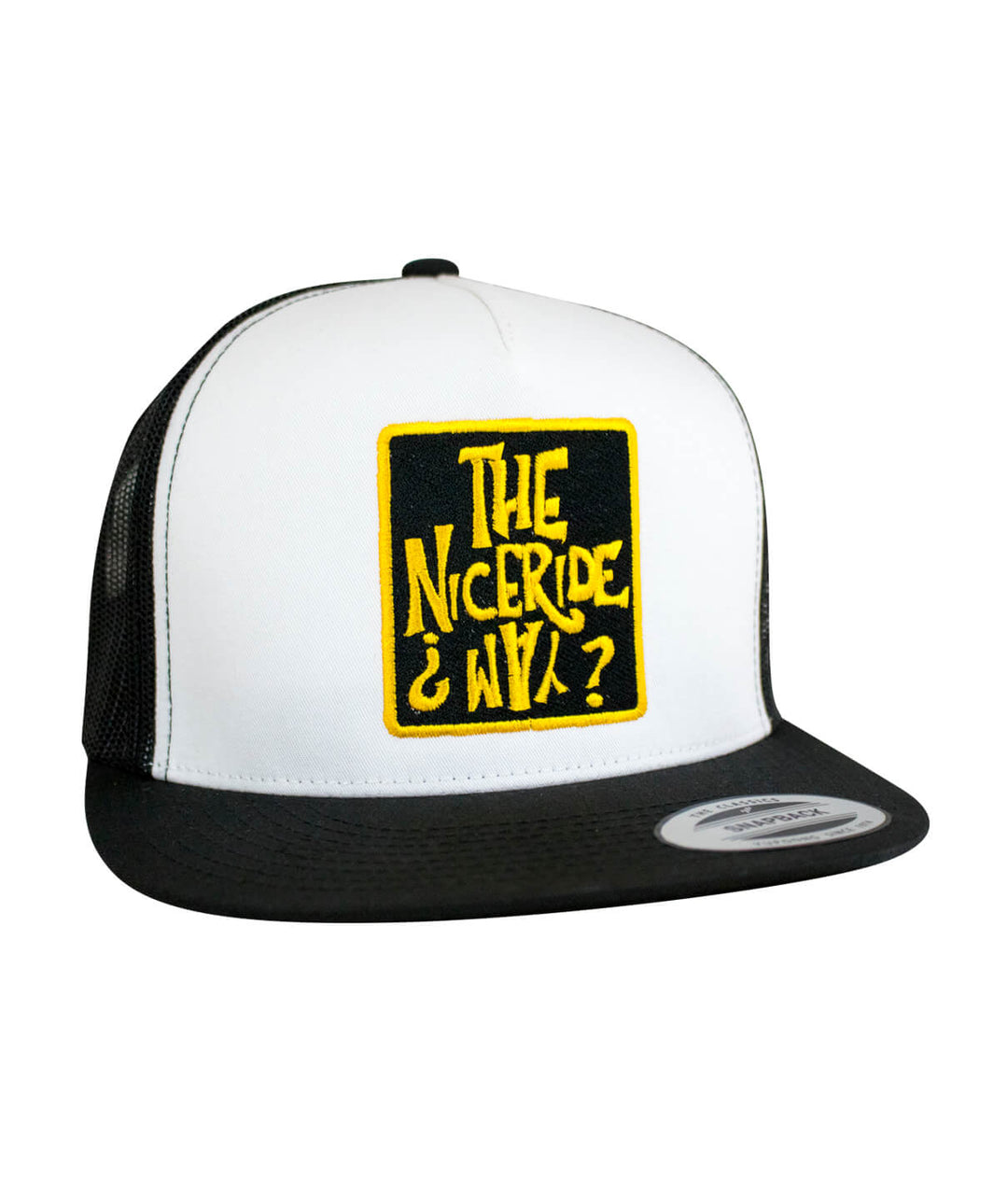 NICERIDE WAY Trucker Hat with embroidered patch, perfect stylish hat for casual wear.
