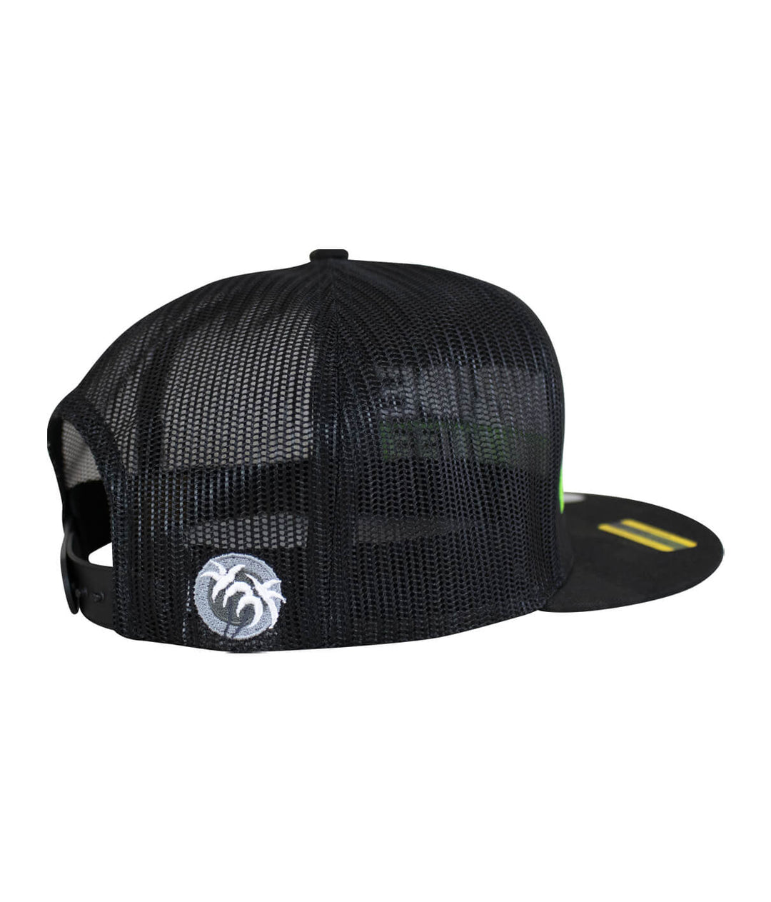 Back view of the Gold Bar trucker hat featuring NICERIDE&