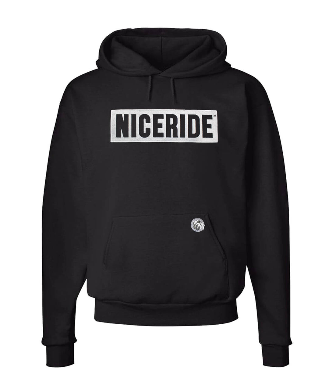 "Influencer" Black Pullover Hoodie for Men And Women