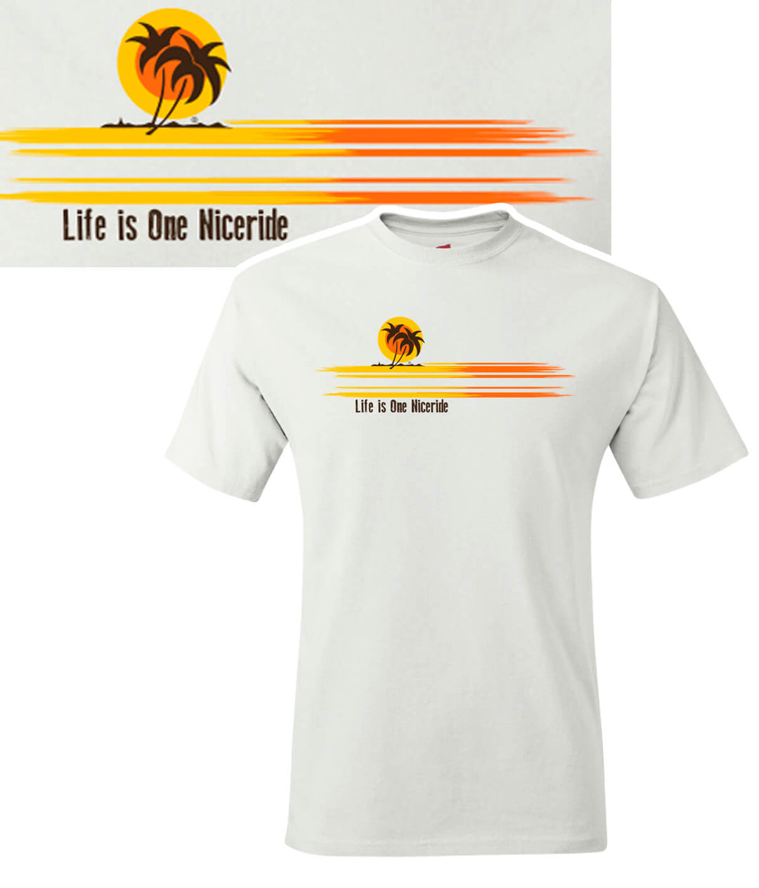 Life is One Nicetrride design on Hanes Men&