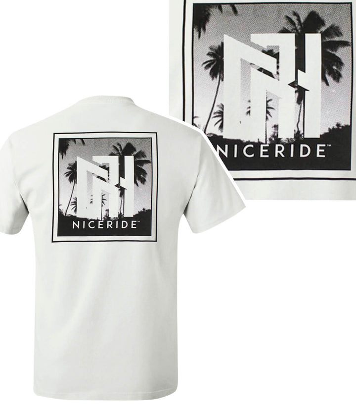 N-R Palm design on white Next Level Men&