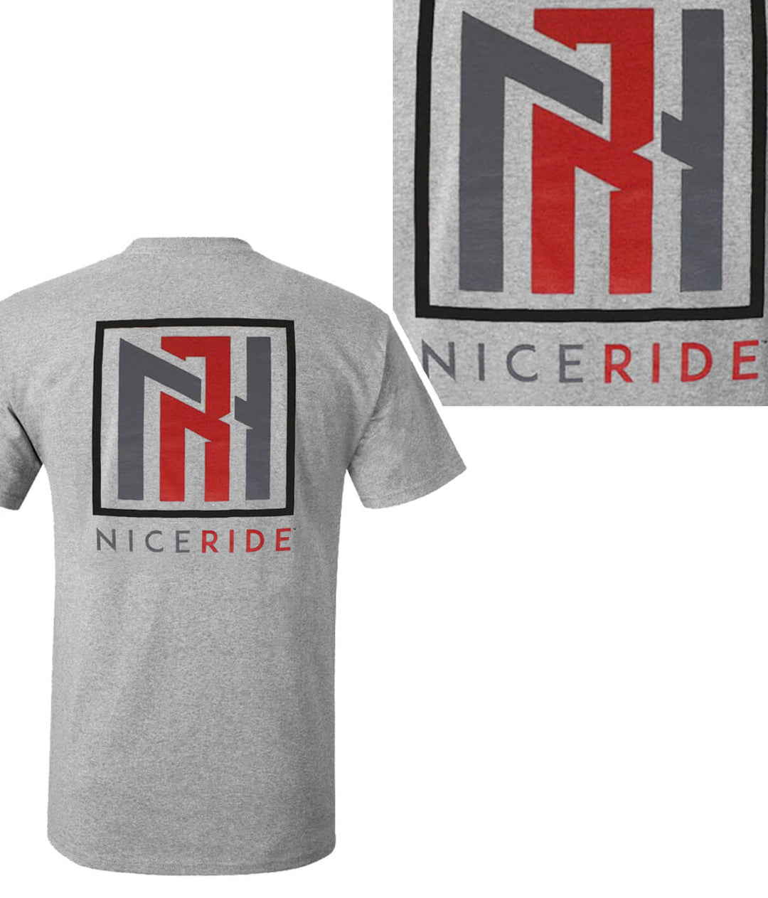 N-R Red - Black or Gray Hanes Men&