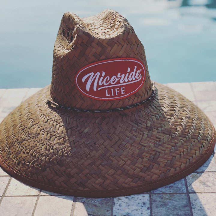 Horsepower straw sun hat, unisex beach hat with UV protection for sun safety, perfect for beach outings.