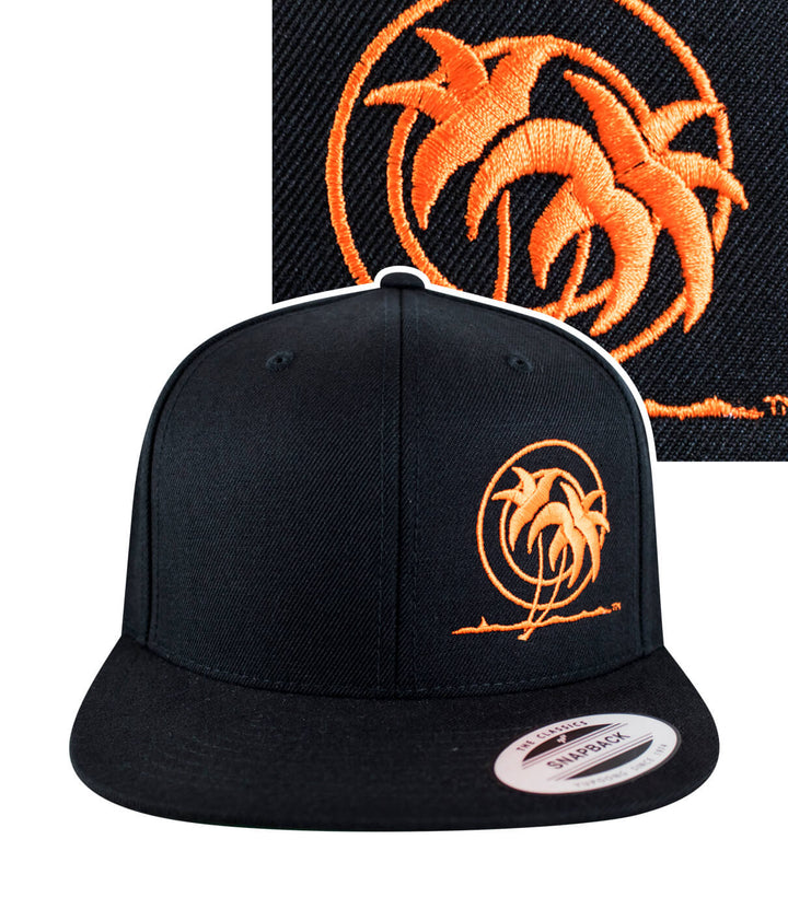 Classic Stencil Palm snapback hat with embroidered logo on the front left panel.
