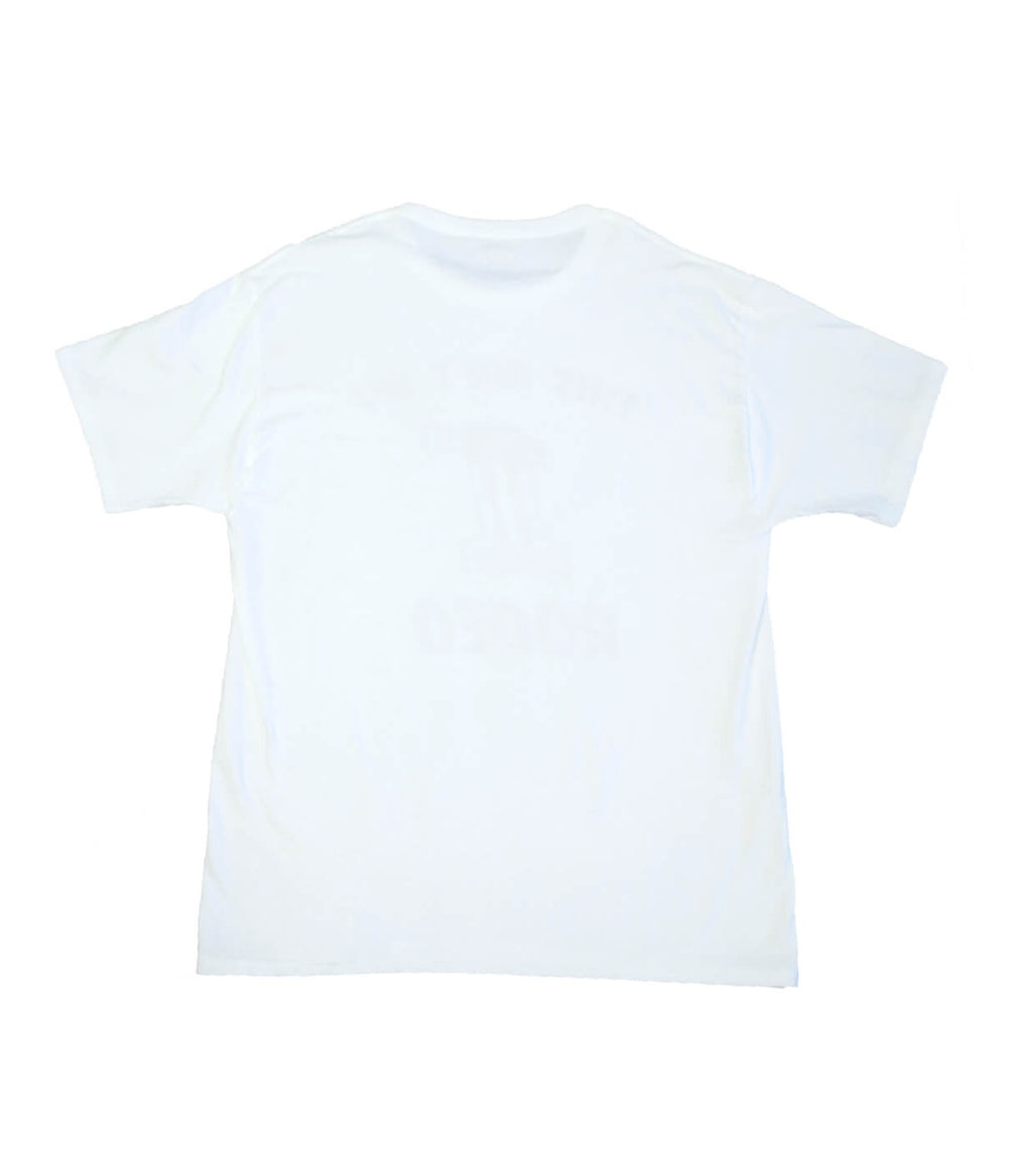 Back view of the This Ain't My First Rodeo white Hanes men's shirt, showcasing its simple design.
