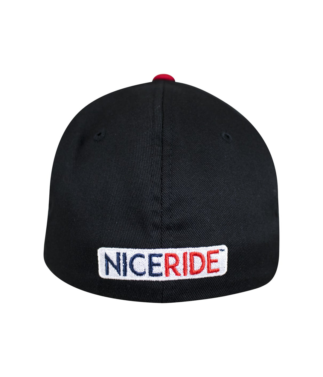 Back view of NICERIDE Classic Flexfit hat showcasing the embroidered logo design.