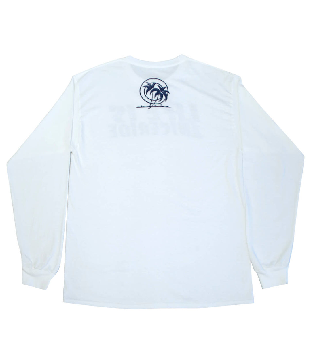 Life is - White Hanes Pre-Shrunk 100% Cotton Long Sleeve Men&