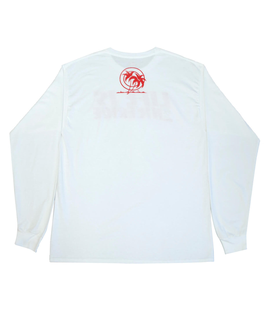 Life is - White Hanes Pre-Shrunk 100% Cotton Long Sleeve Men&
