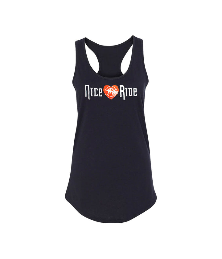 Romance - Next Level Tank Top for Women with NICERIDE design, navy blue, comfortable fit, ideal for any occasion.