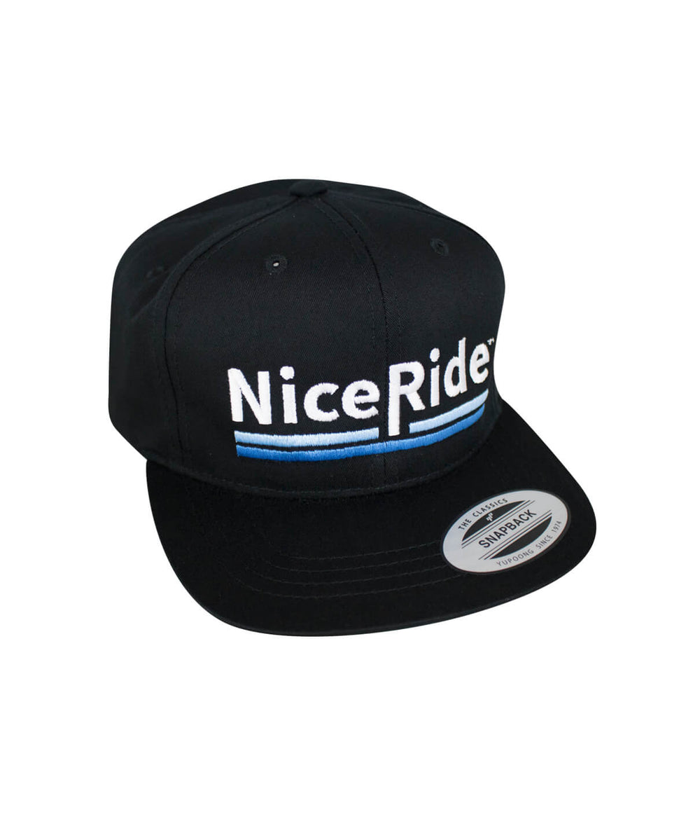 Low Tide Youth Hat featuring NICERIDE logo, classic snapback style, embroidered design, perfect for stylish youth.