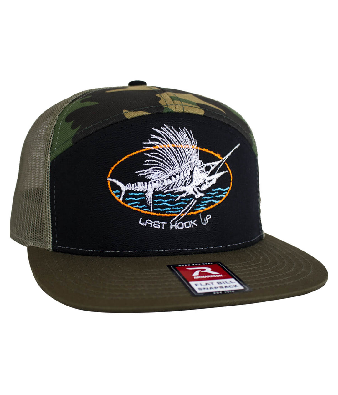 "Last Hook Up" 7 Panel Trucker Snapback Hat For Men And Women