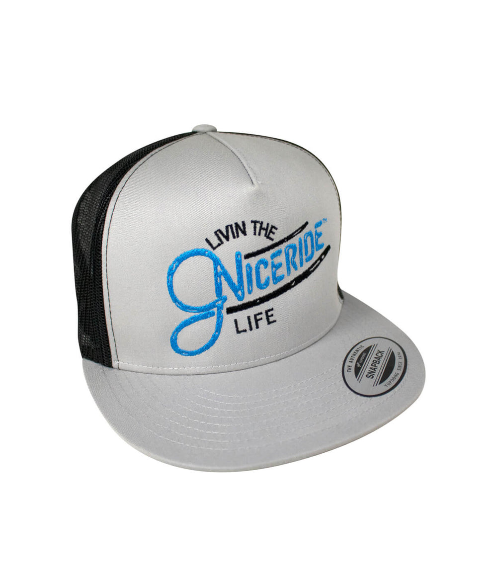 Tootsie Trucker Hat featuring NICERIDE's embroidered design on front panel, perfect stylish hat for all occasions.