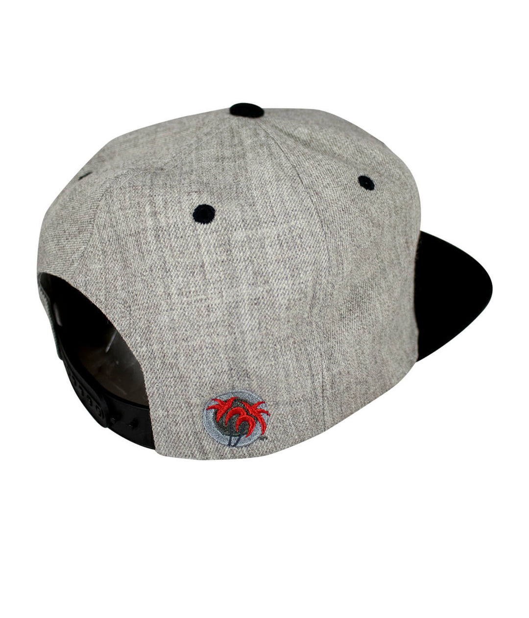 Back view of the Maze snapback hat showing the embroidered logo, perfect for casual wear and everyday style.