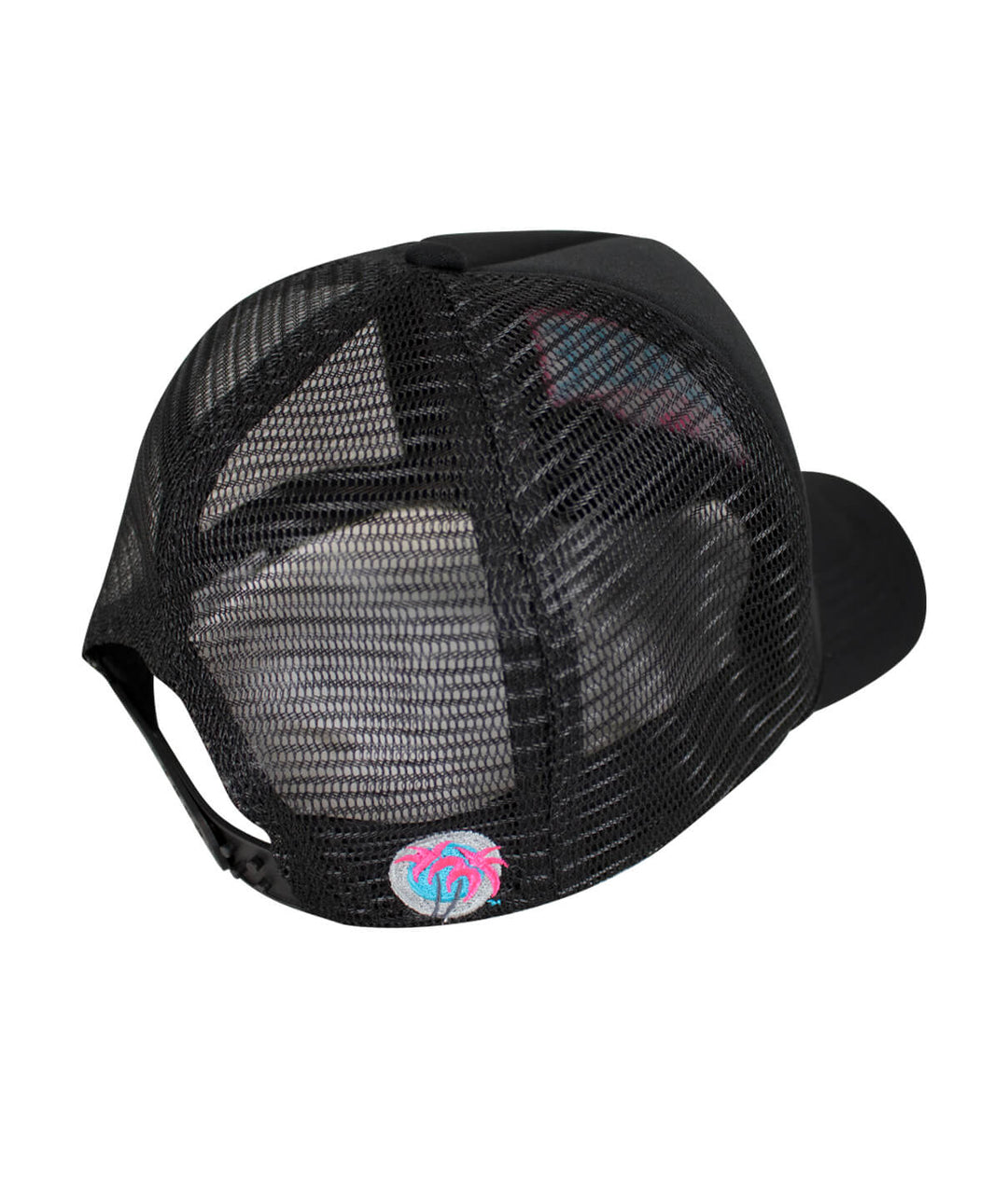 Back view of a Foam Trucker Hat featuring NICERIDE logo and mesh design, showcasing the unique style of this hat.