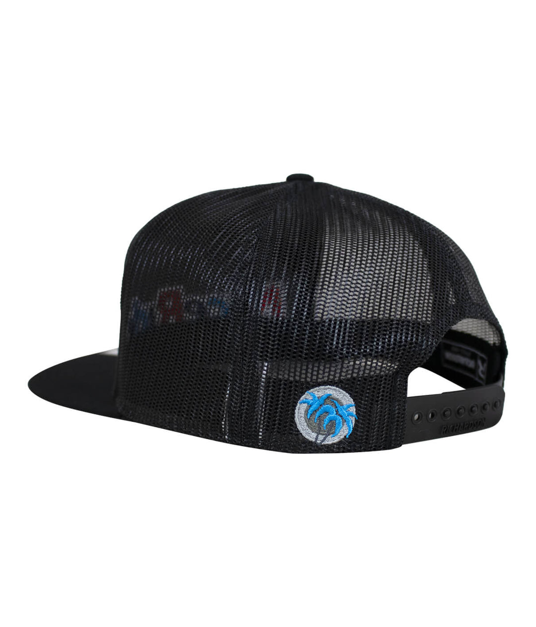 Back view of the Smile 7 Panel Trucker Hat with NICERIDE Palm Logo, perfect for casual outings, stylish and comfortable hat.