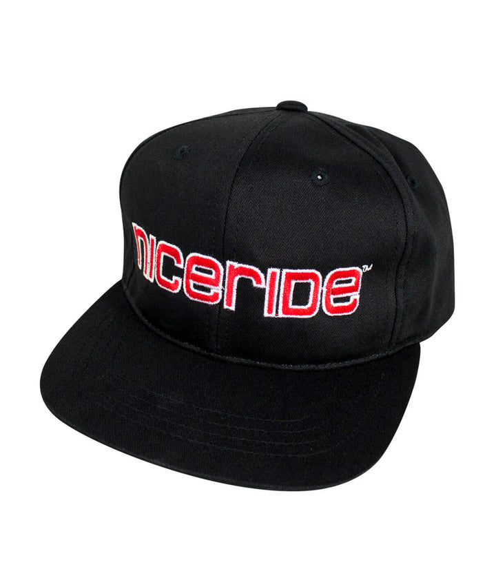 Classic Snapback Youth Hat with NICERIDE embroidered logo, perfect for casual outings; ideal youth hat.