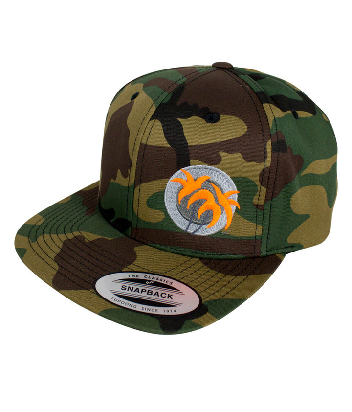Opening Day camouflage snapback hat with NICERIDE&