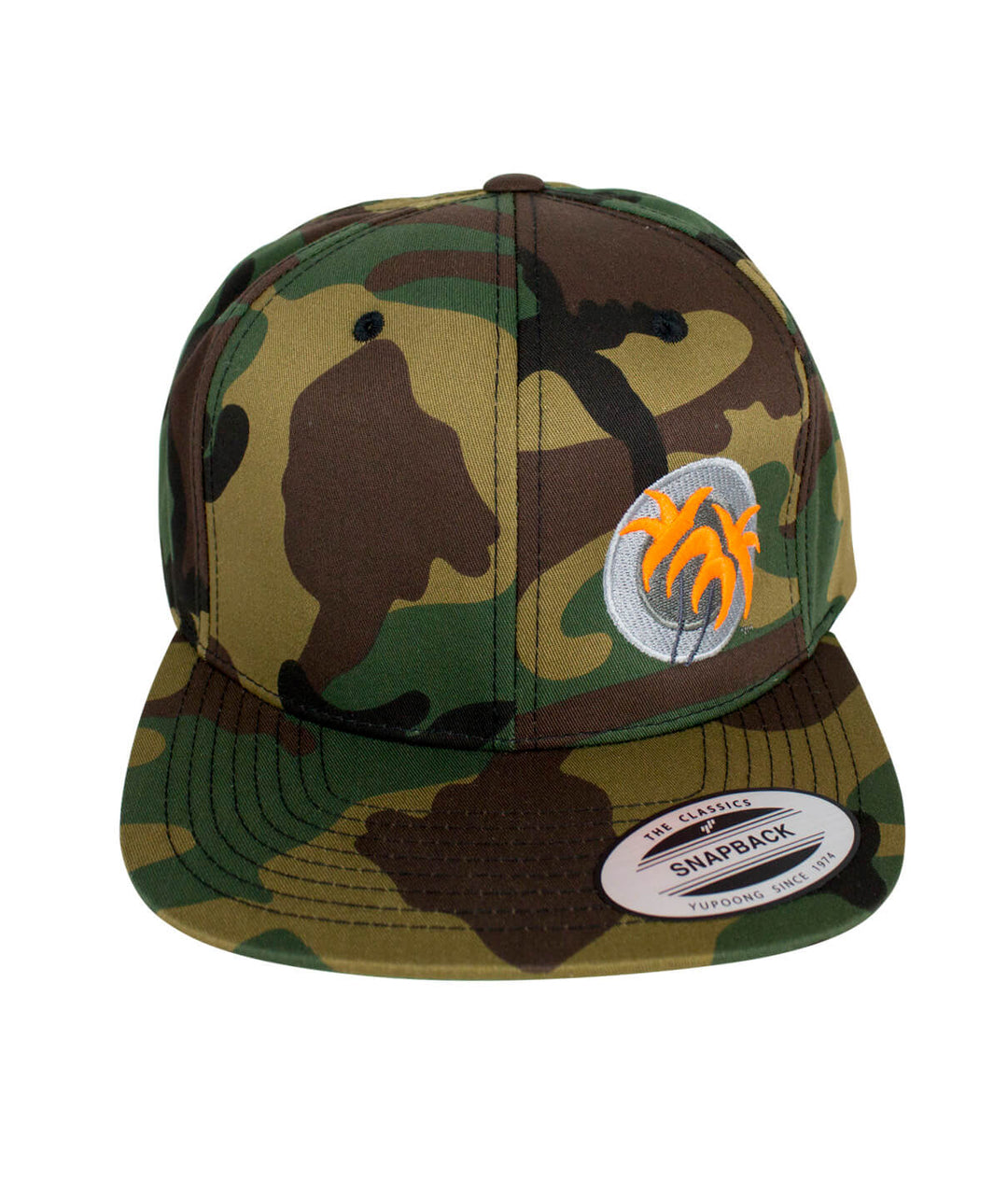 Opening Day camouflage snapback hat with NICERIDE&