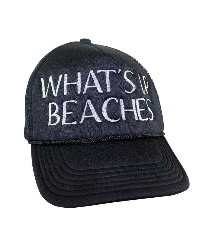 Black Foam Trucker Hat with &