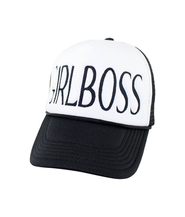 Girl Boss Foam Trucker Hat with embroidered &
