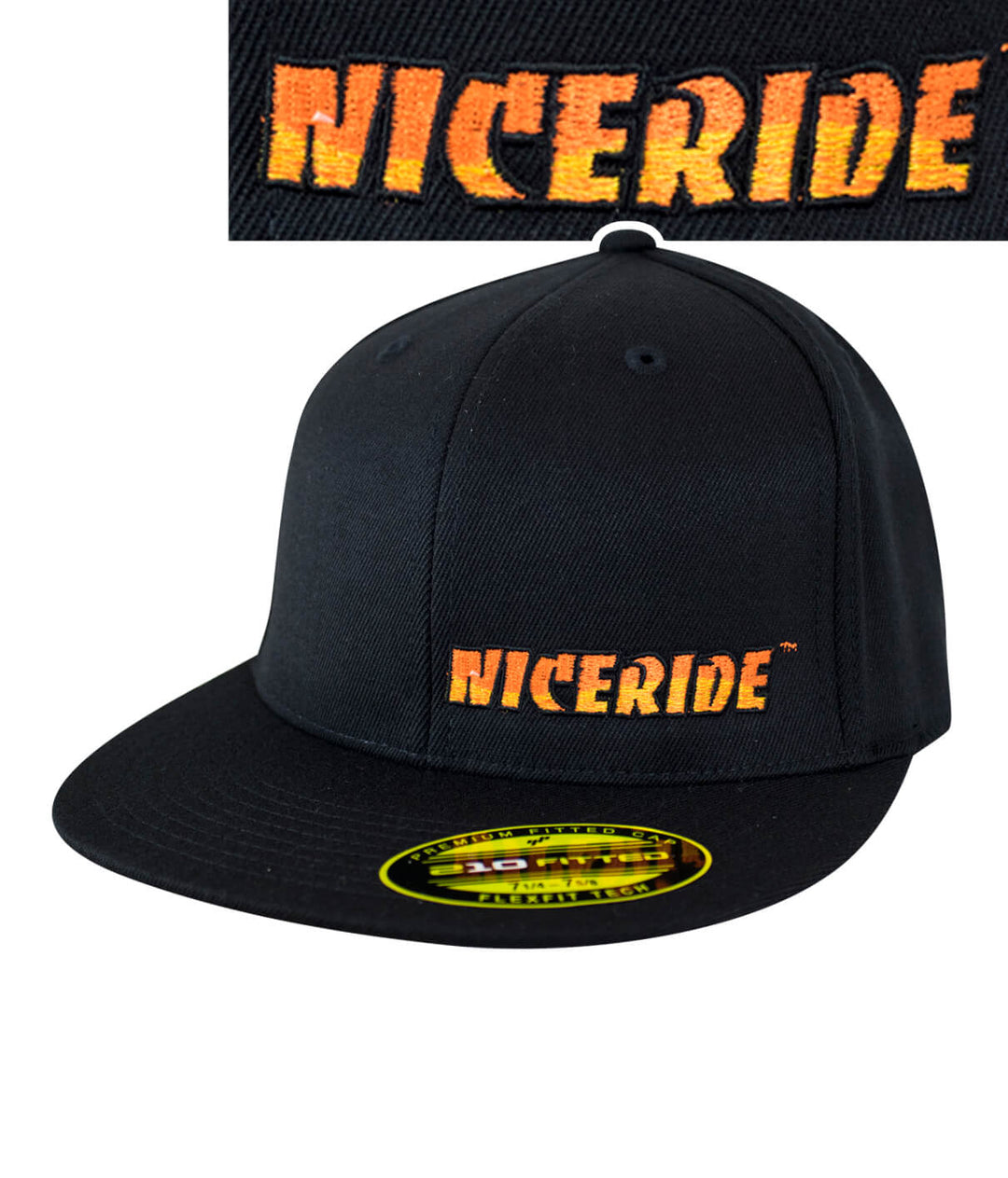 Classic NICERIDE 210F fitted hat featuring embroidered NICERIDE logo on the front left, perfect for stylish headwear.