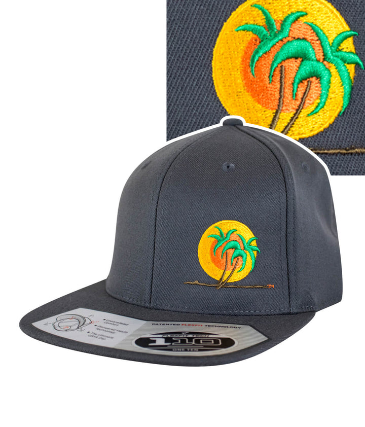 Classic Palm 110F Snapback hat featuring NICERIDE logo and palm design embroidered on front.