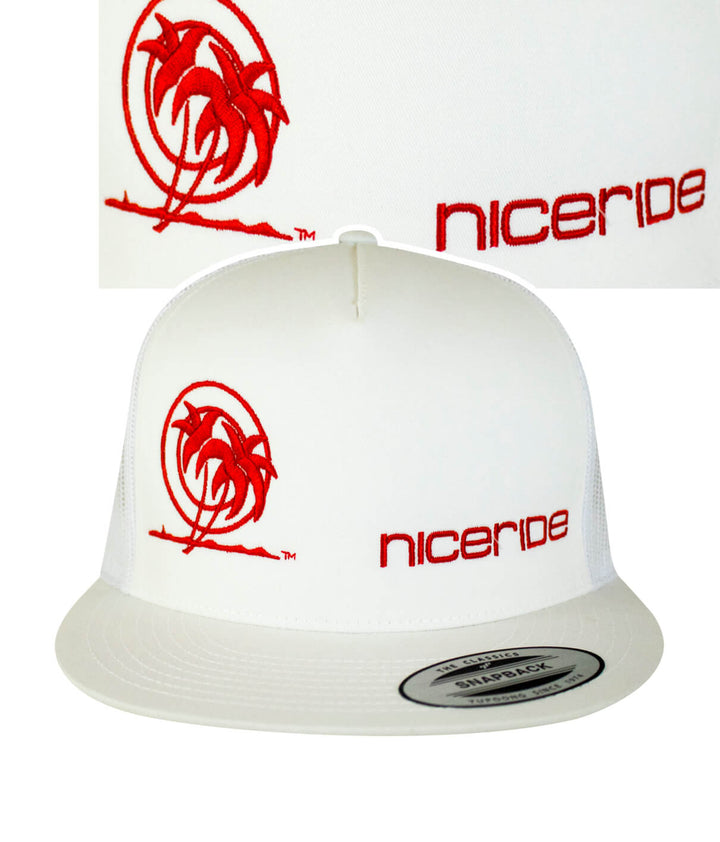 Palm Tower Trucker Hat featuring NICERIDE&