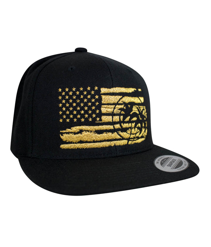 "Strong Faded Gold" Unisex Adjustable Snapback Flag Hat