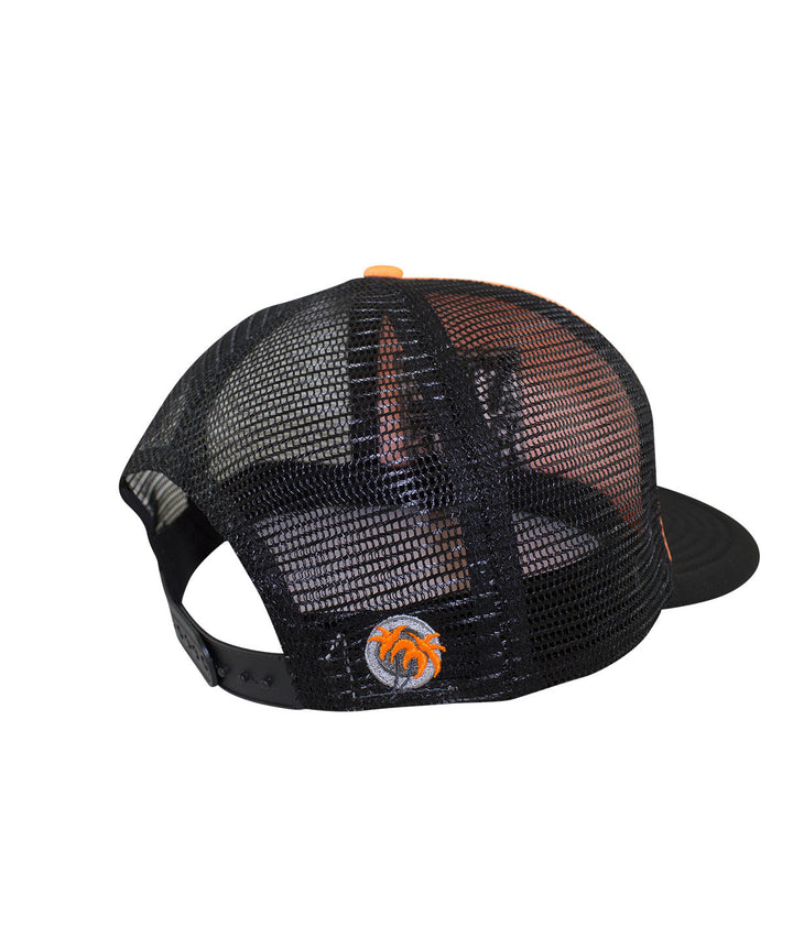 back view of NR Trucker hat featuring NICERIDE logo and mesh design perfect for casual wear