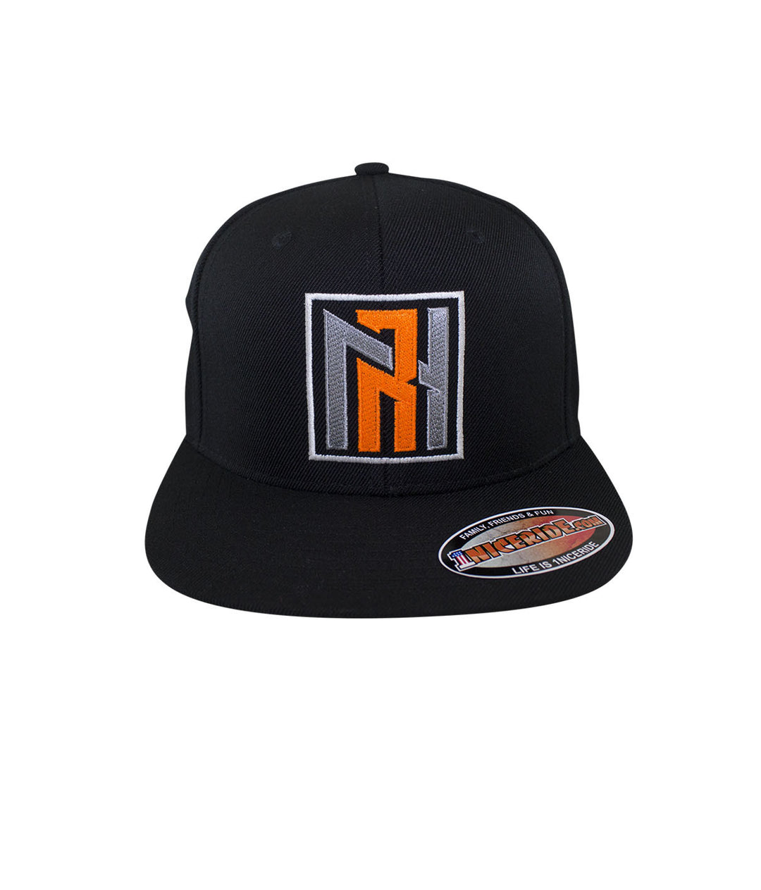 N-R Snapback Hat featuring NICERIDE logo, a stylish snapback hat designed for casual wear.