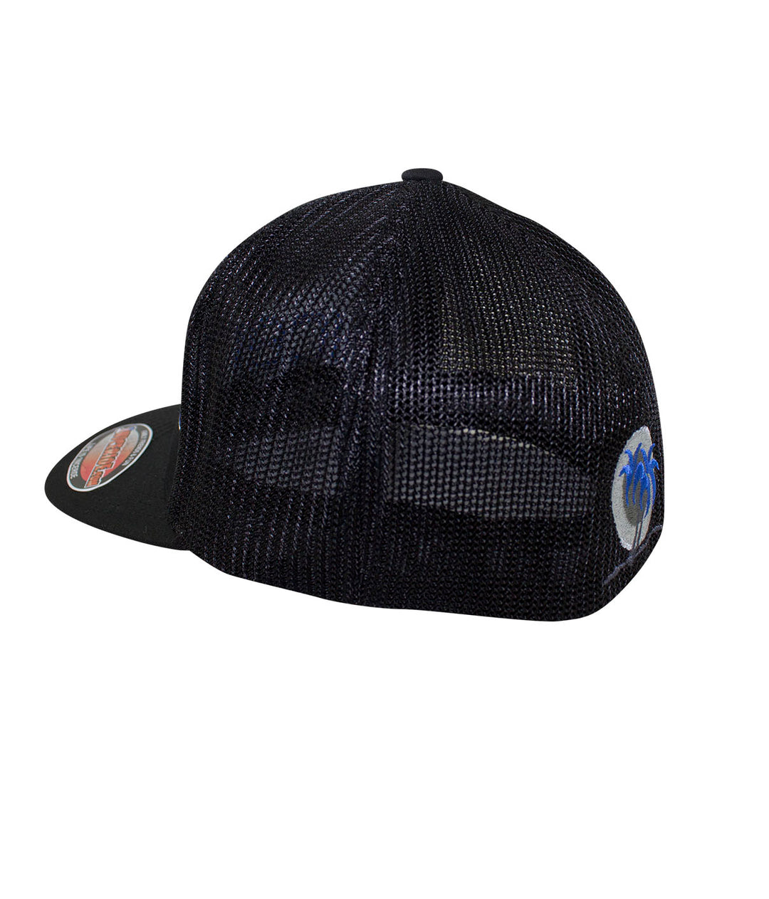 Black Meshback Flexfit Hat showing NICERIDE&