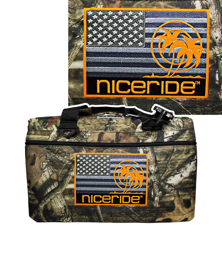 Soft sided cooler featuring NICERIDE&