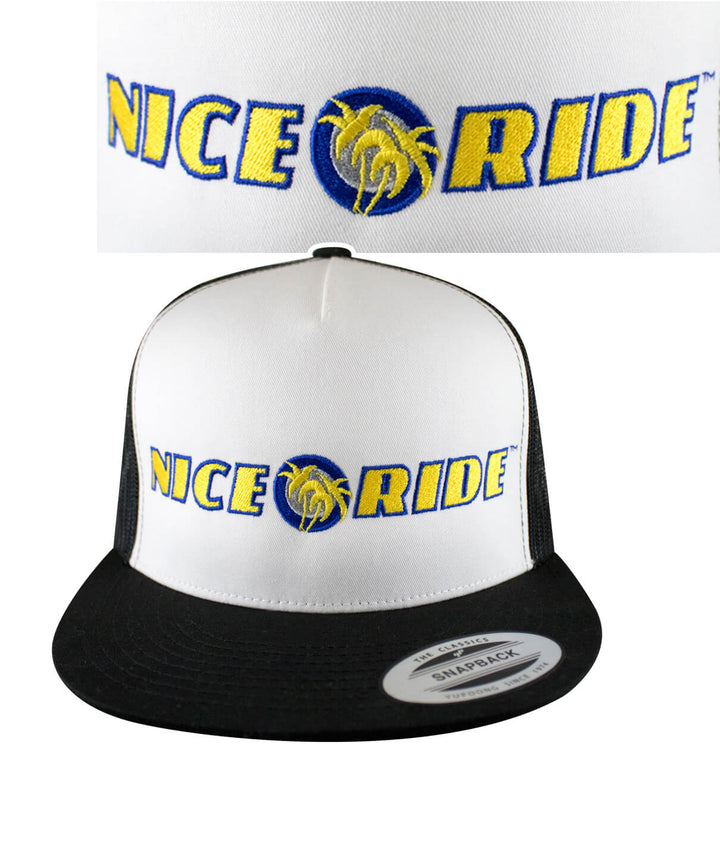 Zephir Trucker Hat featuring NICERIDE logo, a stylish hat perfect for outdoor activities.